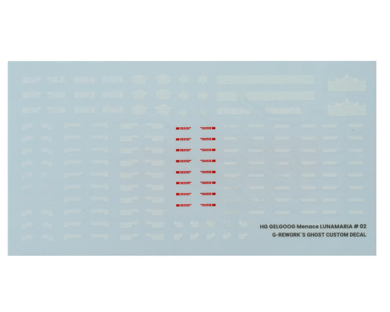 GUNPRIMER CD-H248 G-Rework HG Gelgoog Menace Gundam Waterslide Decal Sheets