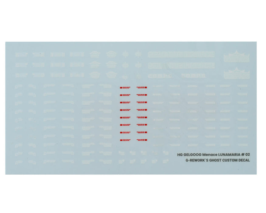 GUNPRIMER CD-H248 G-Rework HG Gelgoog Menace Gundam Waterslide Decal Sheets