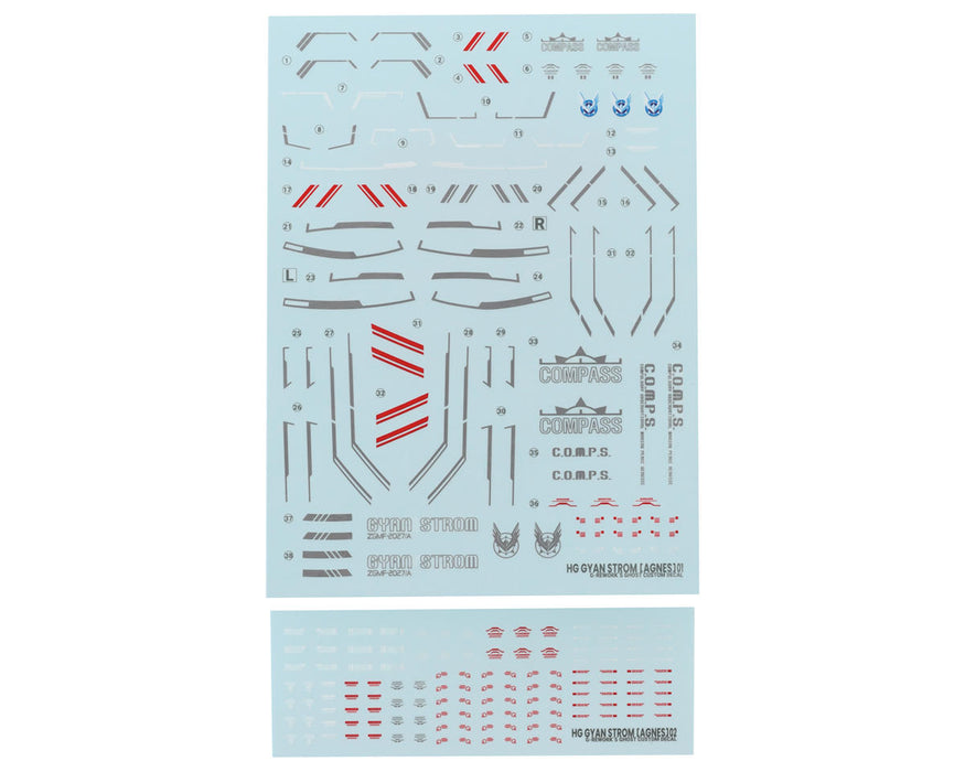 GUNPRIMER CD-H249 G-Rework HG Gyan Strom Gundam Waterslide Decal Sheets