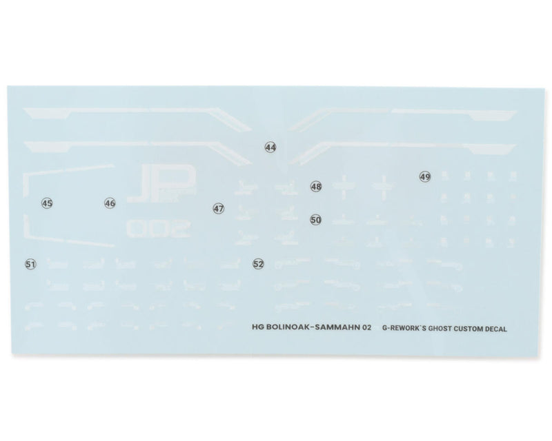 GUNPRIMER CD-H259 G-Rework HG Bolinoak-Sammahn Gundam Waterslide Decal Sheets