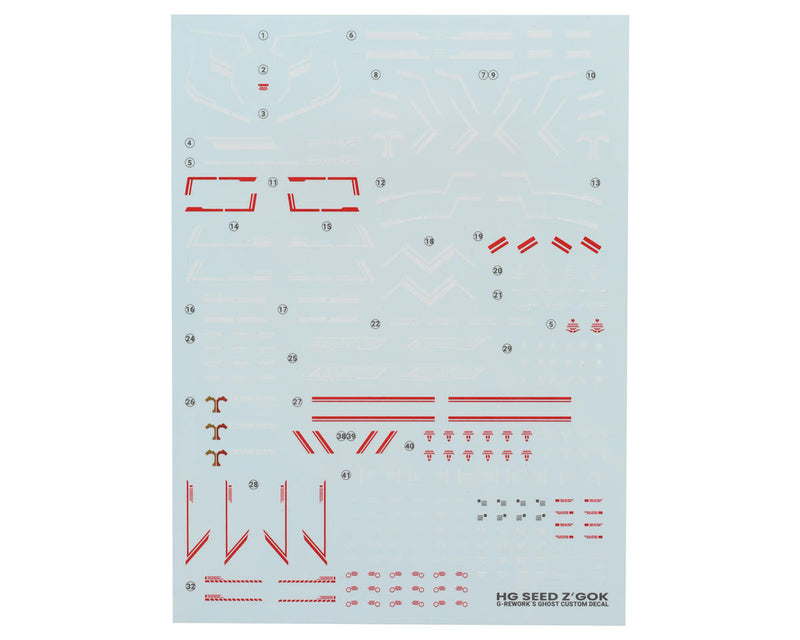 GUNPRIMER CD-H260 G-Rework HG ZGMF-MM07 Z’Gok Waterslide Decal Sheet