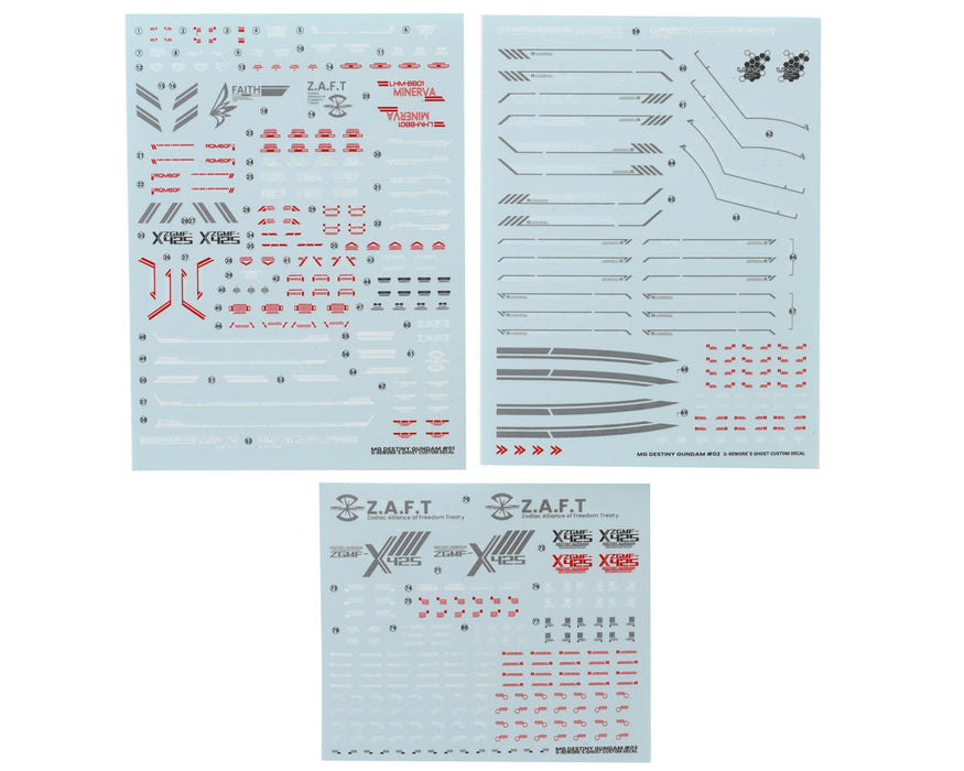 GUNPRIMER CD-M101 G-Rework MG 1/100 SEED Destiny Gundam Waterslide Decal Sheets
