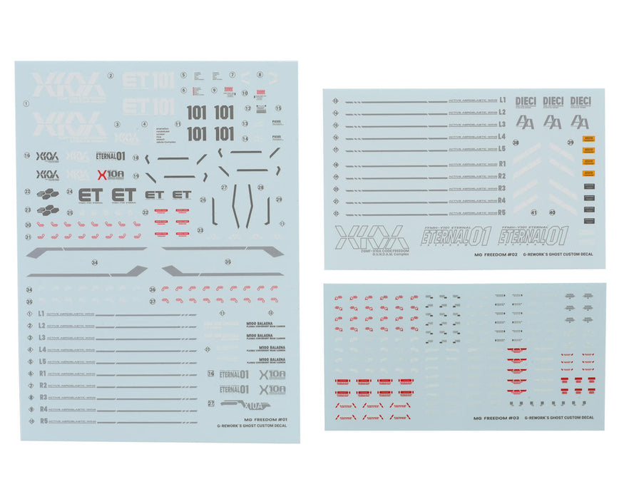 GUNPRIMER CD-M192 G-Rework MG Freedom Gundam 2.0 Gundam Waterslide Decal Sheets