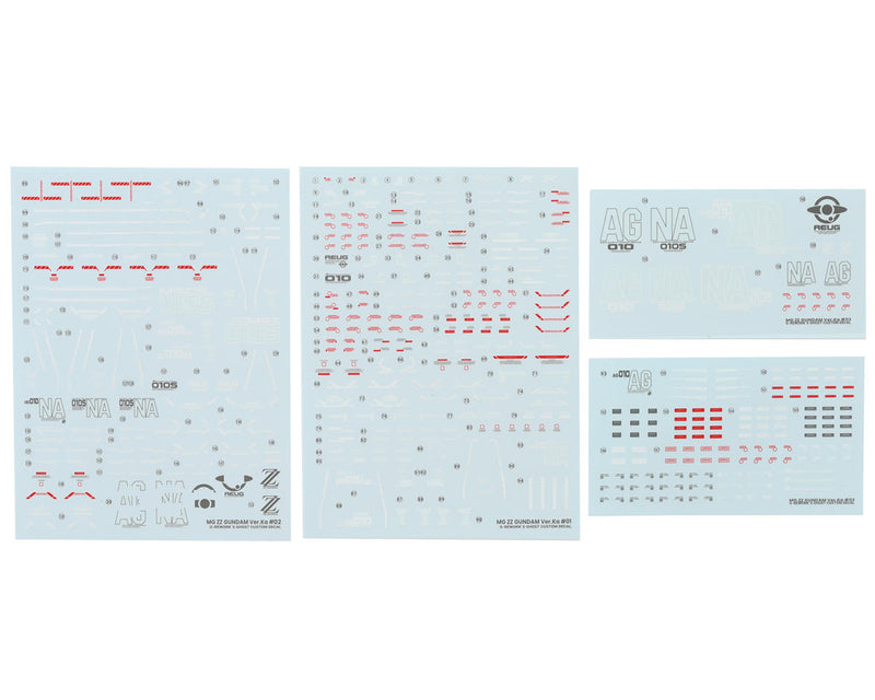 GUNPRIMER CD-M198 G-Rework MG ZZ Gundam Ver. Ka "Mobile Suit ZZ Gundam" Waterslide Decal