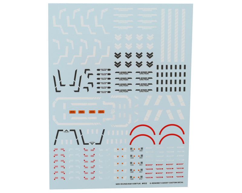 GUNPRIMER CD-M218 G-Rework MG GN-005 Virtue Gundam Waterslide Decal Sheets