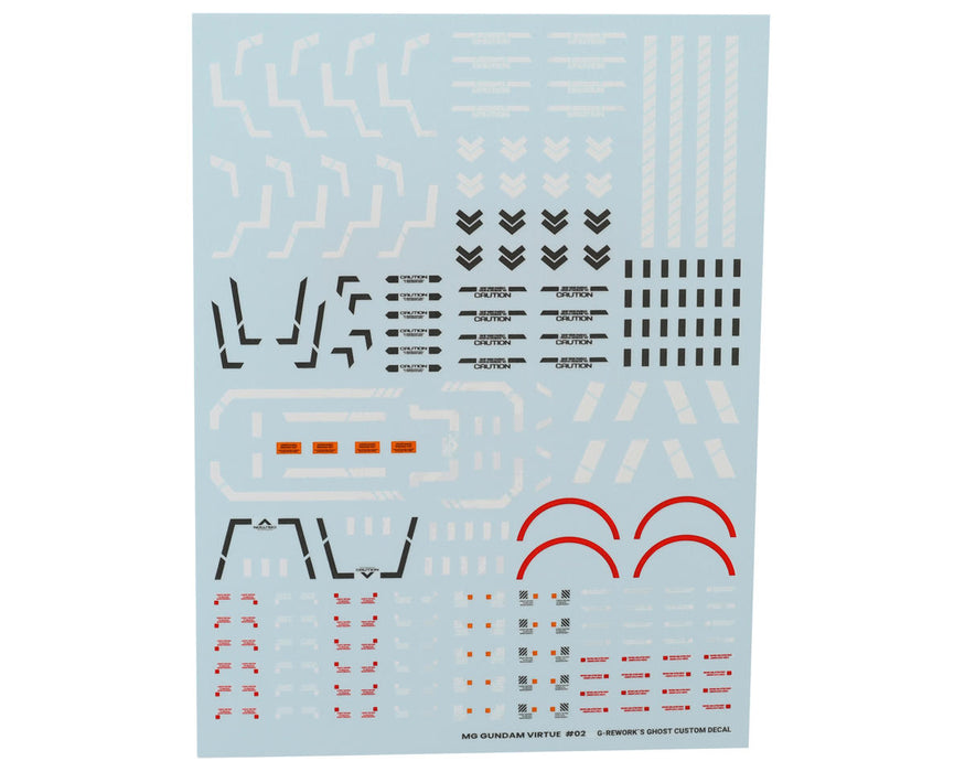 GUNPRIMER CD-M218 G-Rework MG GN-005 Virtue Gundam Waterslide Decal Sheets