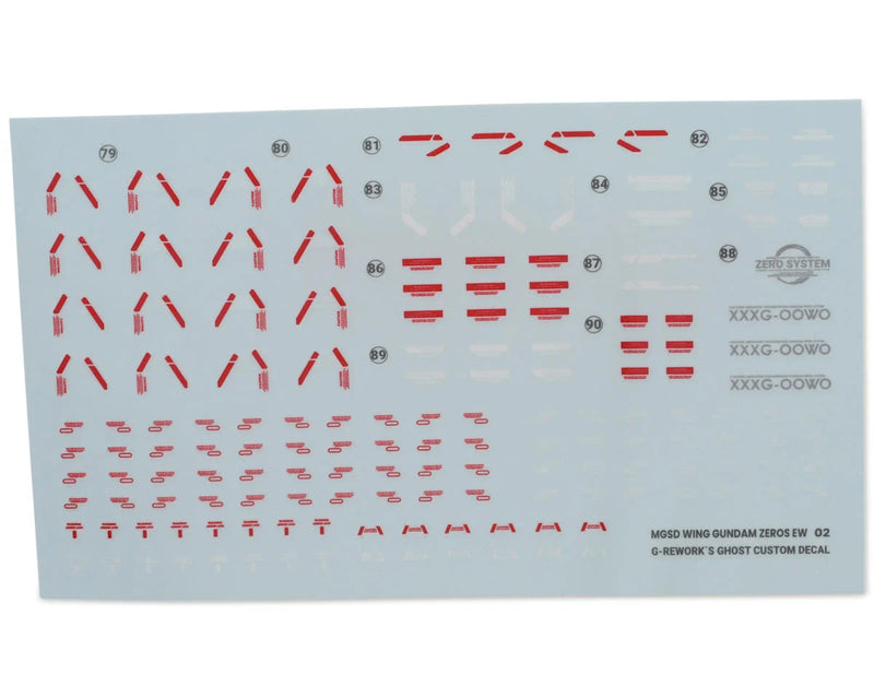 GUNPRIMER CD-MS03 G-Rework MGSD Wing Gundam Zero EW Waterslide Decal Sheets