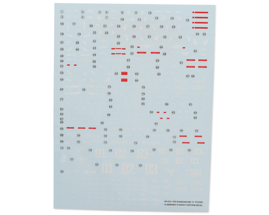 GUNPRIMER CD-RG07 G-Rework RG RX-178 Mk-II Gundam Waterslide Decal