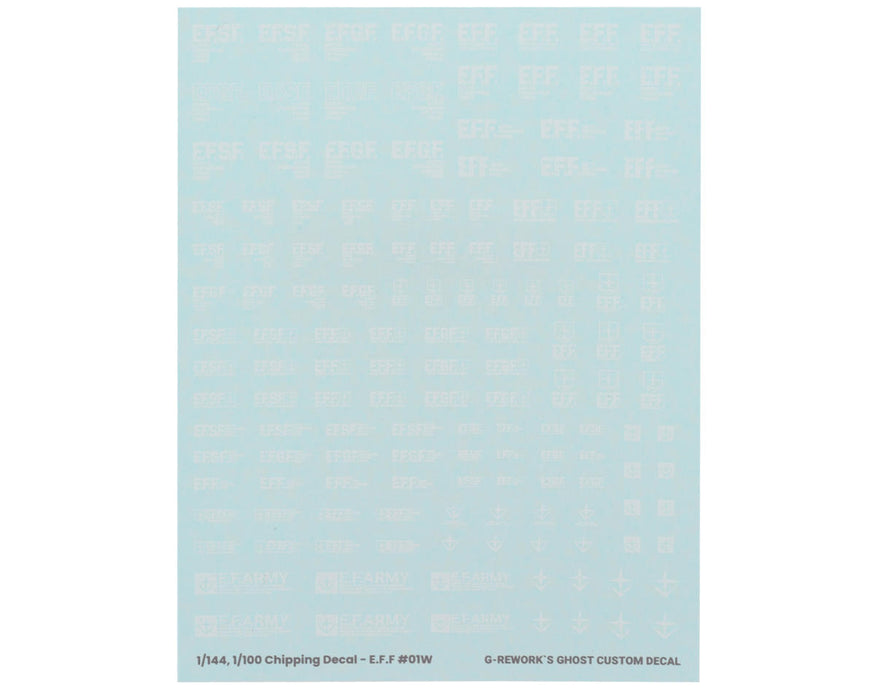 GUNPRIMER CP-EF-01-W G-Rework Chipping Decal Sheet EFF #01 (White)