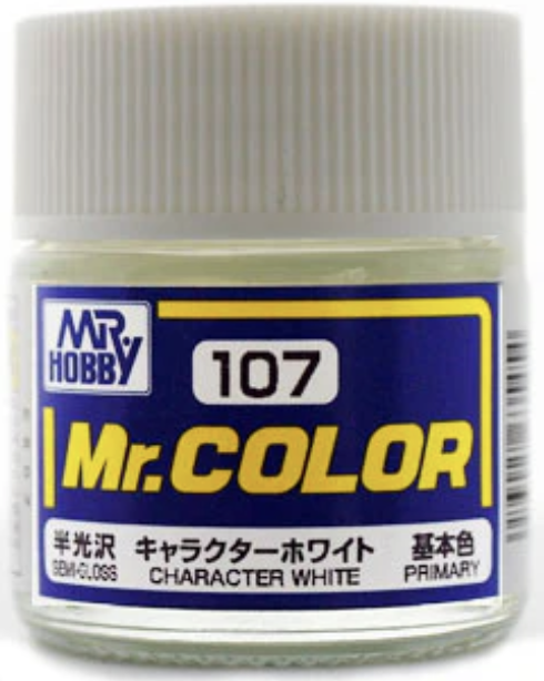 Gunze C107 Mr. Hobby Mr. Color Semi-Gloss Character White 10m
