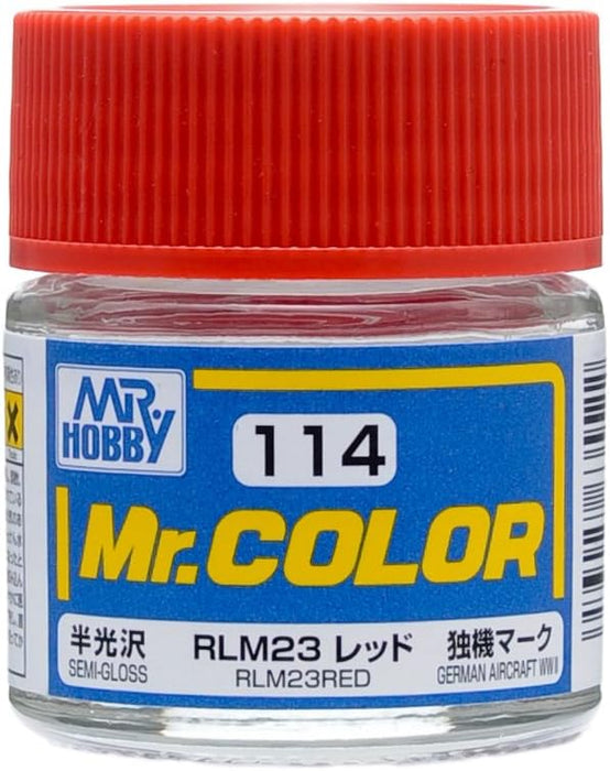 Gunze C114 Mr. Hobby Mr. Color Semi Red RLM23 10ml
