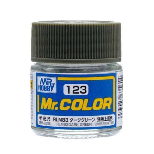 Gunze C123 Mr. Hobby Mr. Color Semi-Gloss RLM83 Dark Green 10ml