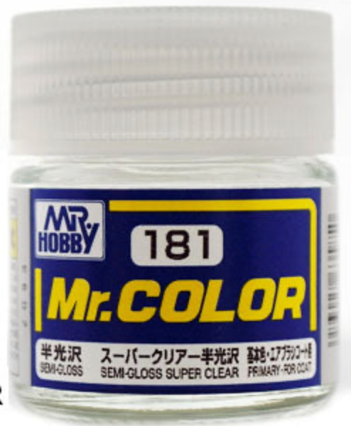 Gunze C181 Mr. Hobby Mr. Color Semi-Gloss Super Clear 10ml
