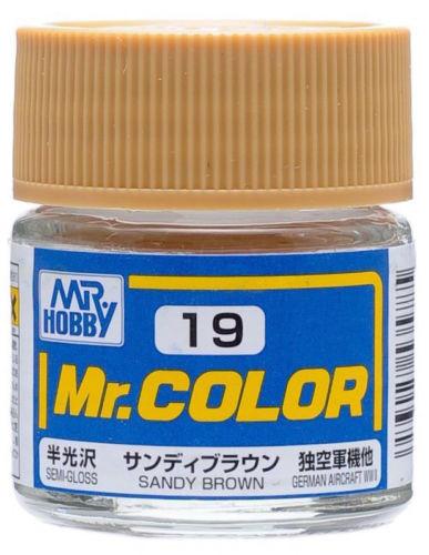 Gunze C19 Mr. Hobby Mr. Color Semi-Gloss Sandy Brown 10ml
