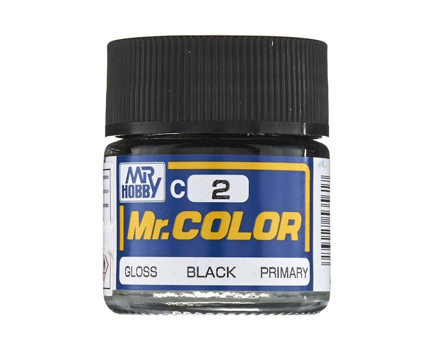 Gunze C2 Mr. Hobby Mr. Color Gloss Black 10ml
