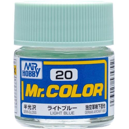Gunze C20 Mr. Hobby Mr. Color Semi-Gloss Light Blue 10ml