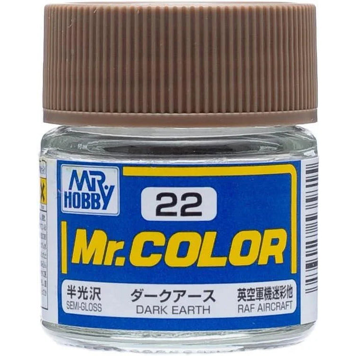 Gunze C22 Mr. Hobby Mr. Color Semi-Gloss Dark Earth 10ml