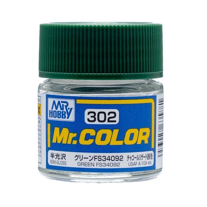 Gunze C302 Mr. Hobby Mr. Color Semi-Gloss Green 10ml