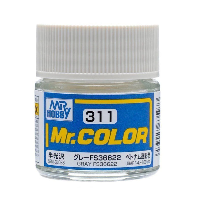 Gunze C311 Mr. Hobby Mr. Color Semi-Gloss Gray FS36622 10ml