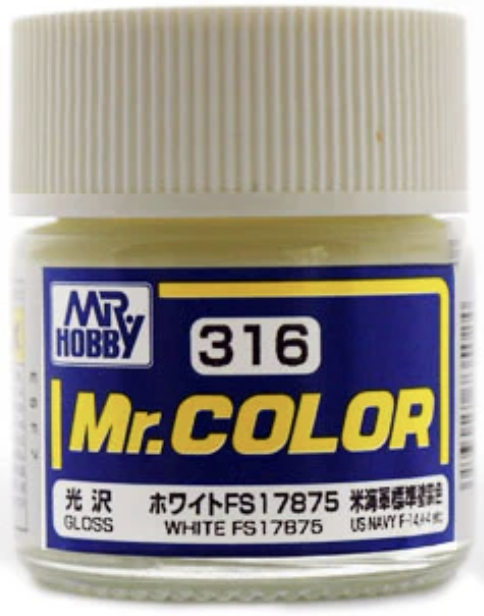Gunze C316 Mr. Hobby Mr. Color Gloss White FS17875 10ml