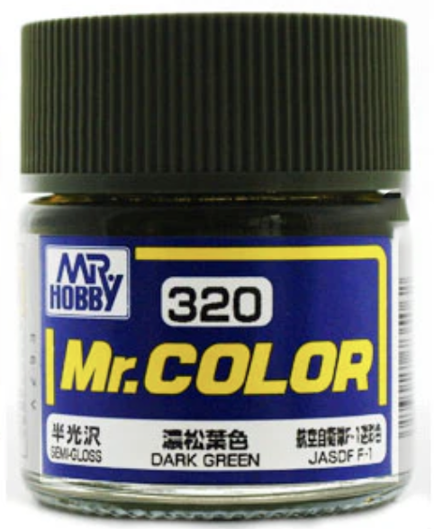 Gunze C320 Mr. Hobby Mr. Color Semi-Gloss Dark Green 10ml