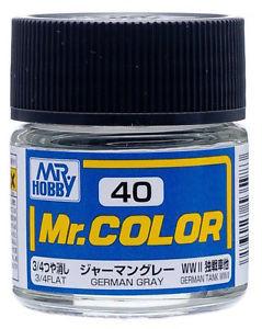 Gunze C40 Mr. Hobby Mr. Color Flat German Gray 10ml