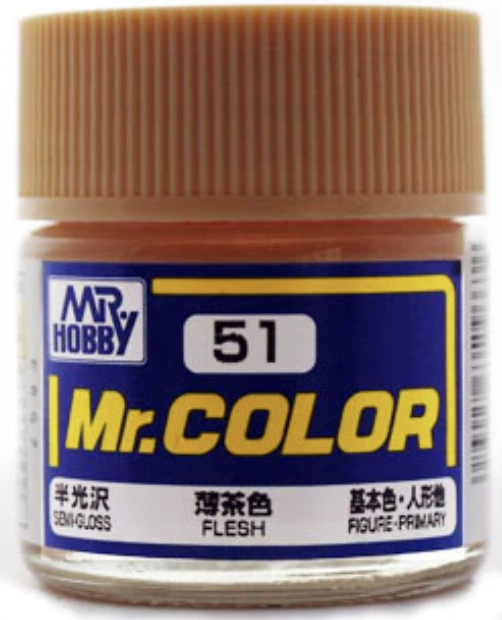 Gunze C51 Mr. Hobby Mr. Color Semi-Gloss Flesh 10ml
