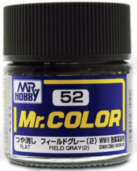 Gunze C52 Mr. Hobby Mr. Color Flat Field Gray #2 10ml