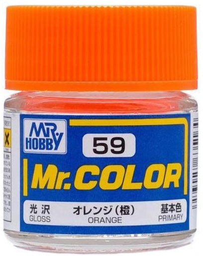 Gunze C59 Mr. Hobby Mr. Color Gloss Orange 10ml