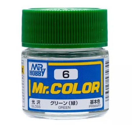 Gunze C6 Mr. Hobby Mr. Color Gloss Green 10ml