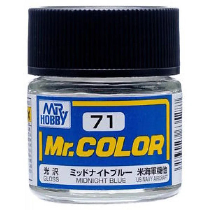 Gunze C71 Mr. Hobby Mr. Color Gloss Midnight Blue 10ml