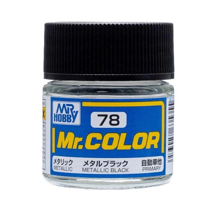 Gunze C78 Mr. Hobby Mr. Color Metal Black 10ml