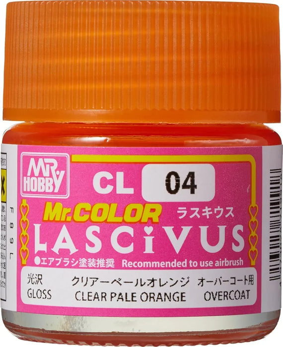 Gunze CL04 Mr. Hobby Mr. Color LASCiVUS Pale Clear Orange 10ml Lacquer Paint