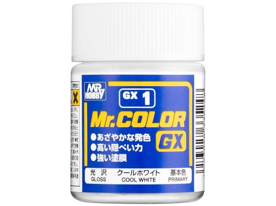 Gunze GX1 Mr. Hobby Mr. Color Gloss Cool White 18ml