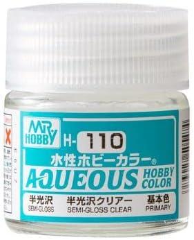 GunZe H110 Mr. Aqueous Hobby Color Clear Semi-Gloss 10ml Acrylic Paint