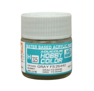 GunZe H325 Mr. Aqueous Hobby Color FS26440 Gray Semi-Gloss 10ml Acrylic Paint