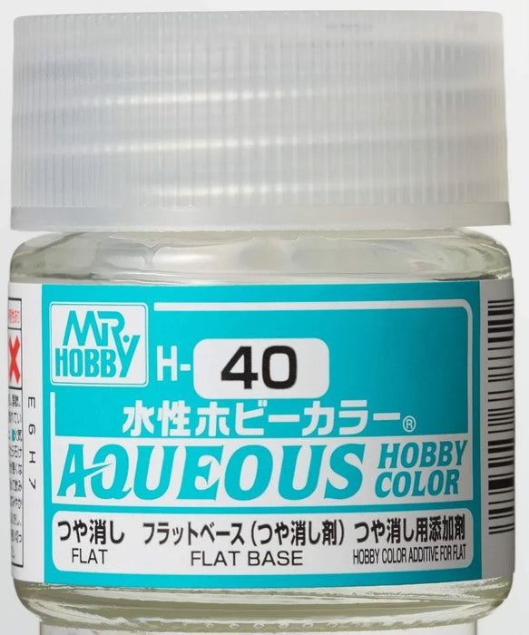 GunZe H40 Mr. Aqueous Hobby Color Flat Base Gloss 10ml Acrylic Paint