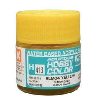 GunZe H413 Mr. Aqueous Hobby Color RLM04 Luftwaffe Yellow Semi-Gloss 10ml Acrylic Paint