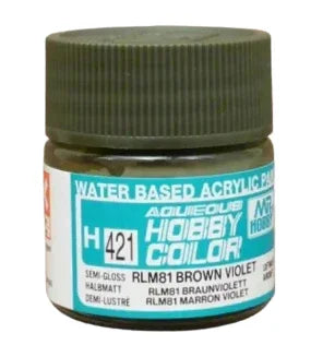 GunZe H421 Mr. Aqueous Hobby Color RLM81 Luftwaffe Brown Violet Semi-Gloss 10ml Acrylic Paint