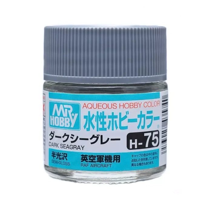 GunZe H75 Mr. Aqueous Hobby Color Dark Sea Green Semi-Gloss 10ml Acrylic Paint