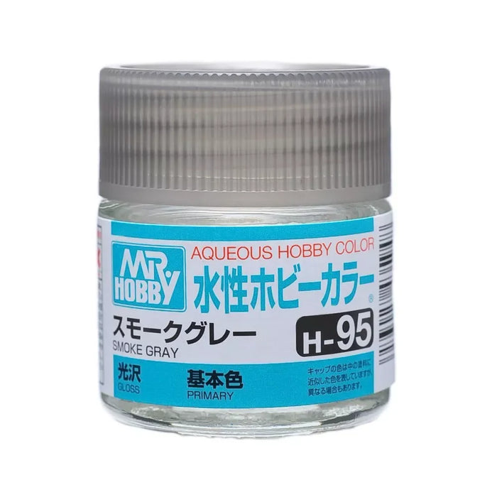 GunZe H95 Mr. Aqueous Hobby Color Smoke Gray Gloss 10ml Acrylic Paint