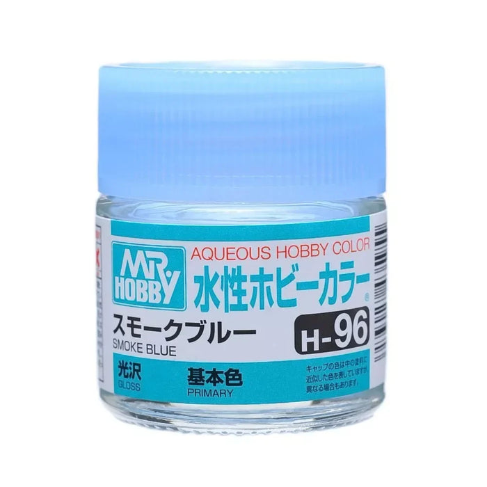 GunZe H96 Mr. Aqueous Hobby Color Smoke Blue Gloss 10ml Acrylic Paint