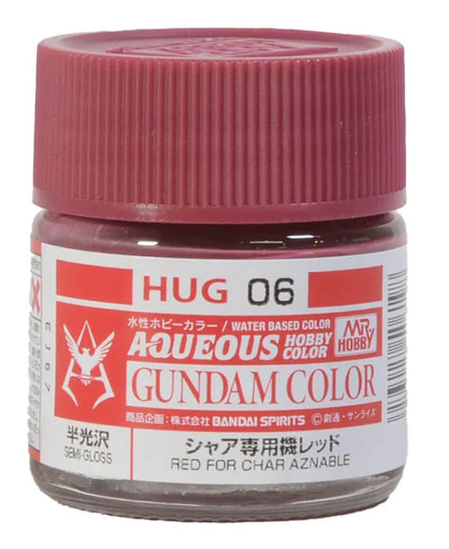 GunZe HUG06 Mr. Hobby Char Red Gundam Aqueous Color 10ml