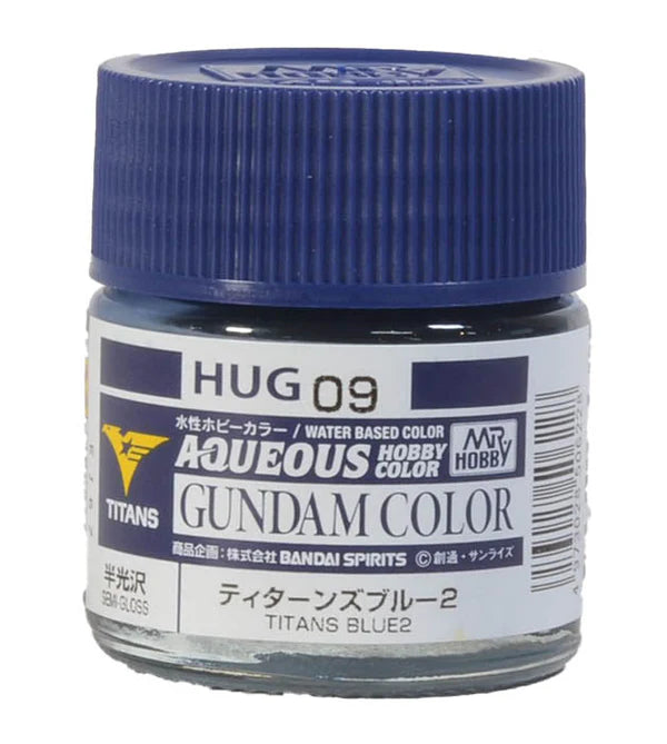 GunZe HUG09 Mr. Hobby Titans Blue #2 Gundam Aqueous Color 10ml