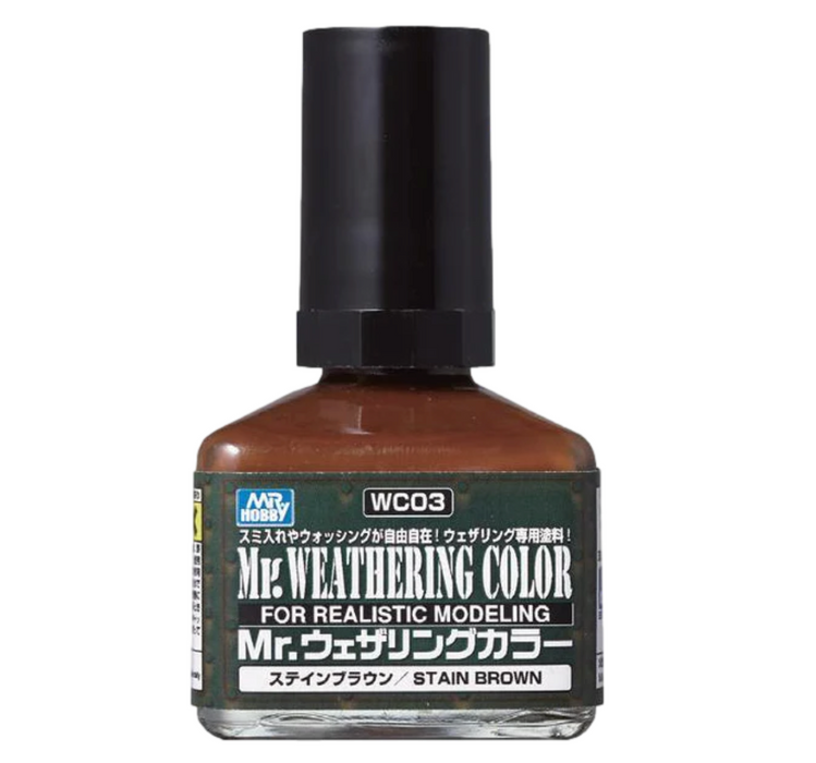 GunZe WC03 Mr Weathering Color Stain Brown