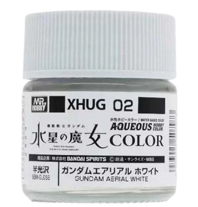 GunZe XHUG02 Mr. Hobby Aerial White Gundam Aqueous Color 10ml