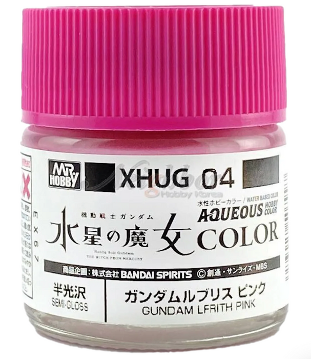 GunZe XHUG04 Mr. Hobby Lfrith Pink Gundam  Aqueous Color 10ml