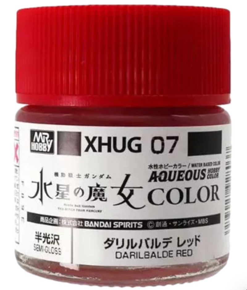 GunZe XHUG07 Mr. Hobby Darilbalde Red Gundam Aqueous Color 10ml