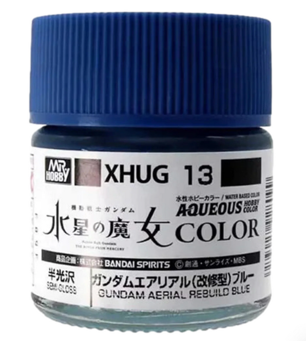 GunZe XHUG13 Mr. Hobby Aerial Rebuild Blue Gundam Aqueous Color 10ml