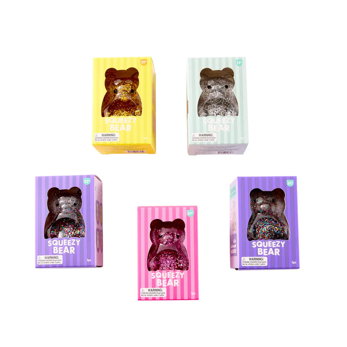 Hape J'adore Glitter Bear Squish (1 Chosen at Random)